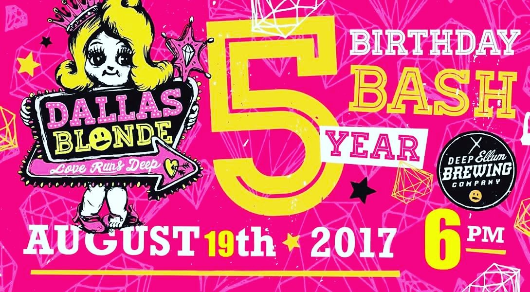 RockBrewsColony's tweet photo. Guess who's turning 5?! #DallasBlonde!!! 
Join us August 19th at 6:00 pm for her birthday party! $3.00 Dallas Blondes all day. https://t.co/EOXMKdBQXE