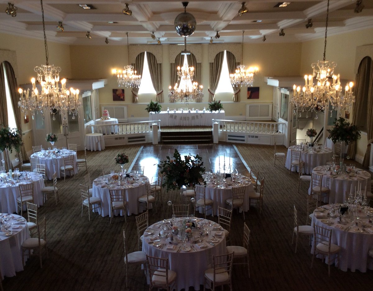 Nicholas &amp; Laura's Wedding in the Crystal Ballroom at Bertie's. Rooms dressed by <a href="/NatashaJaneEven/">Natasha Jane Events</a> #Elland #WeddingVenue #RoomHire