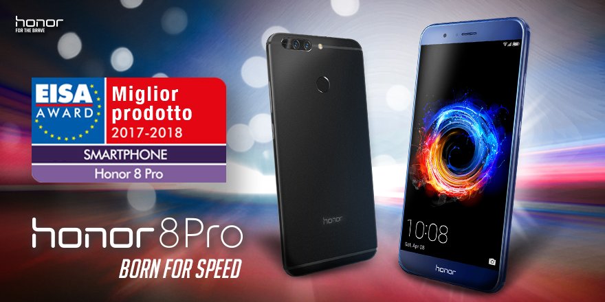 Honor_IT's tweet photo. Avete capito?! #Honor8Pro ha vinto l'EISA consumer smartphone award 2017 – 2018 come miglior prodotto 2017-2018 ;) il TOP!
#BornForSpeed https://t.co/WRdQZeXBuY