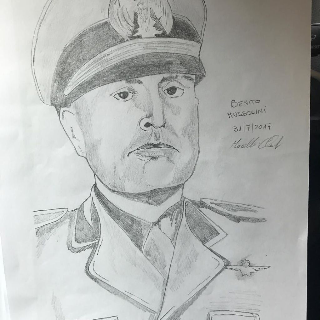 How To Draw Benito Mussolini Lineartdrawingsaestheticbutterfly