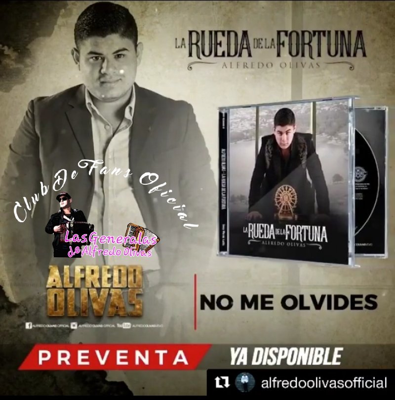 LizD32's tweet photo. @Alfredoolivasc @icorral 
No me olvides pre-venta de mi disco La Rueda de la Fortuna y a la venta disponible a partir del 18 de Agosto https://t.co/o6Nnk0X4S8