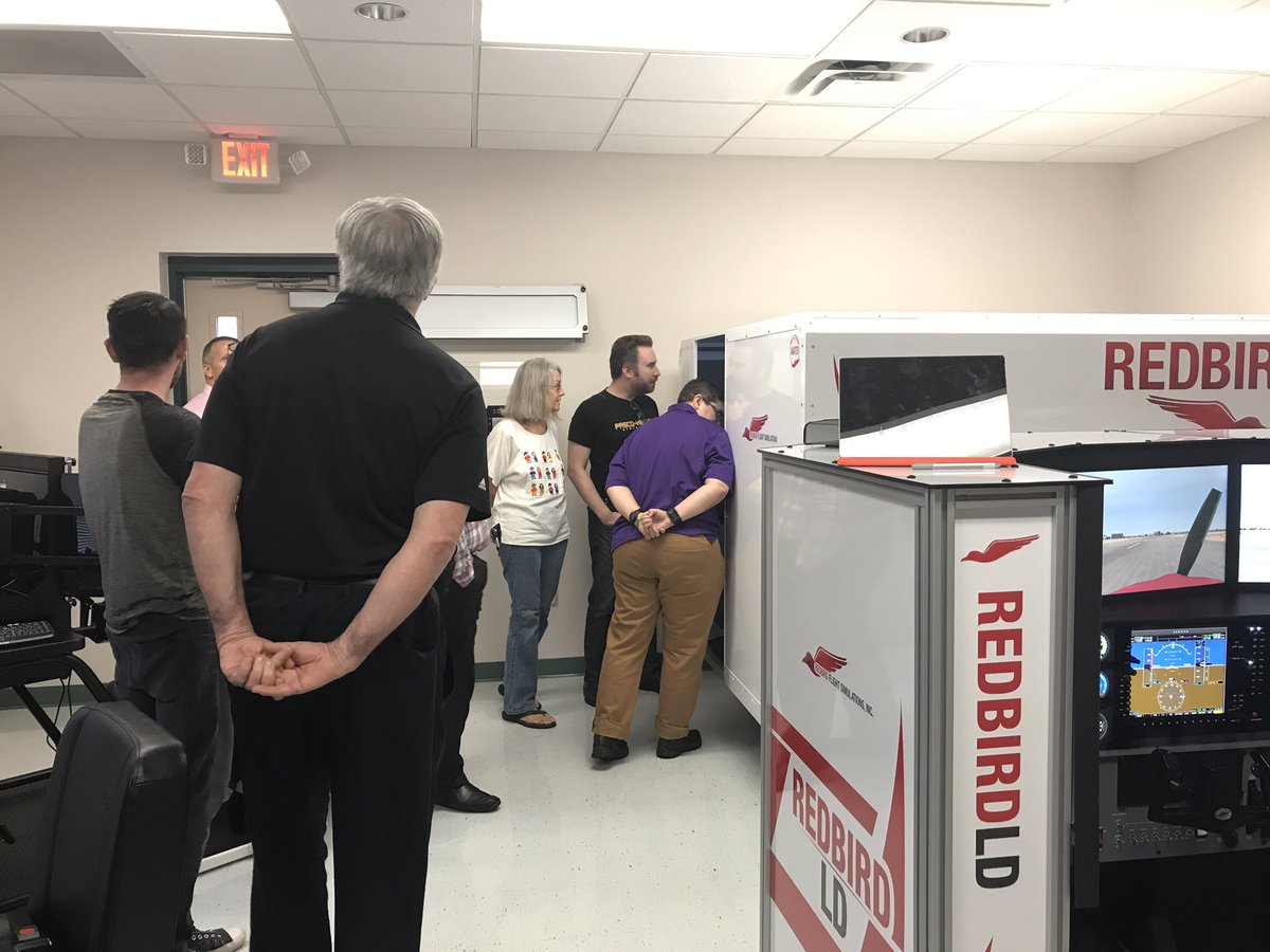PHSCLibraries's tweet photo. Library staff learning about the aviation program at East. #PHSCAviation #StaffDevelopment #aviationsimulators #training https://t.co/aDCNH42ksF