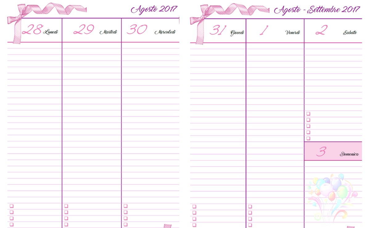 MammaMiaCheBlog's tweet photo. https://t.co/sFYDKa8pHT
#Planner #Weekly #Agenda #Settembre #2017 https://t.co/3NwhRdmEAk