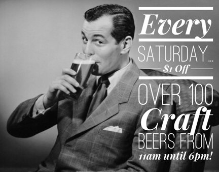 ThePigAndPint's tweet photo. Every Saturday at The P&P #HappyHour lasts from 11am-6pm with $1 off over 100 Beers... #MSCraft #SippJackson #Beer https://t.co/DFt6TIm2ry