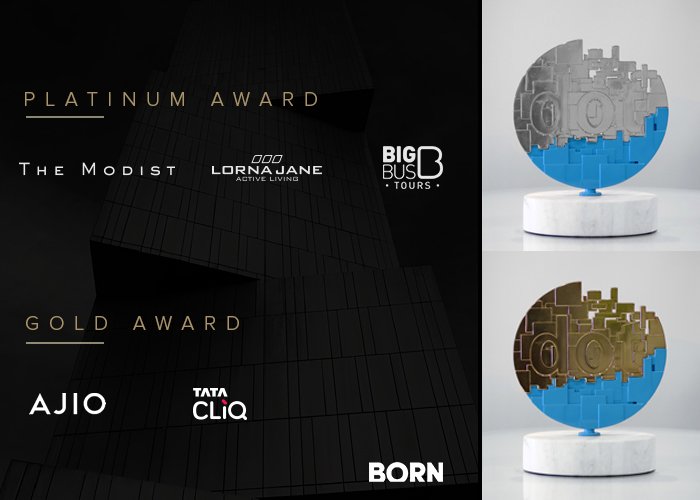 thisisborn's tweet image. Yay! BORN wins 3 platinum &amp;amp; 2 Gold #dotcoMMawards for best website.:)