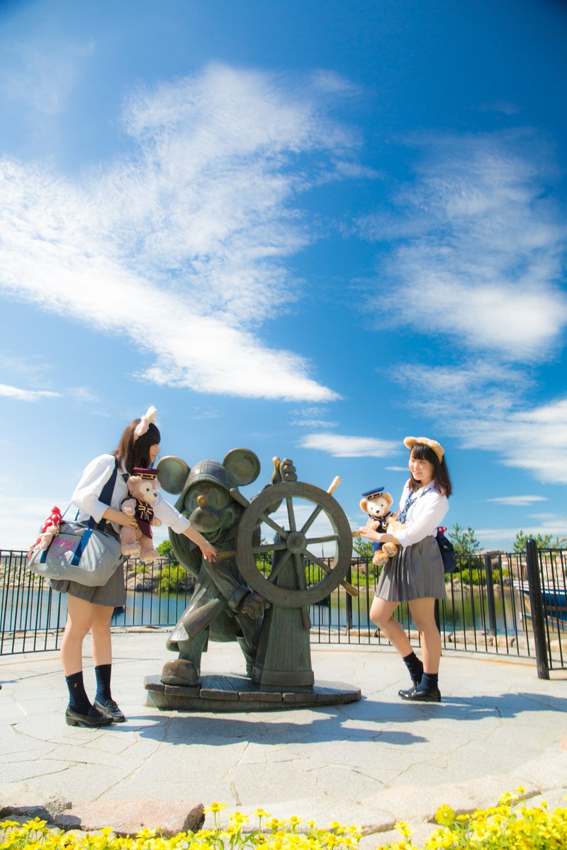 さっとん 複業 Jk撮影フォトグラファー 真っ青な空の下で Model 油淋 ましろん Photo さっとん 1day1jk 制服ディズニー 制服コーデ ダッフィーコーデ ダッフィー シェリーメイ ゆりまし ディズニー ディズニーシー Disney Disneysea Jk