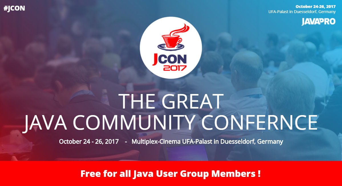 jcon_conference's tweet image. Welcome @dskgry to #JCON Oct 25, 2017! Visit his talk: #JodeJS will Overtake #JavaEE Within a Year @_openknowledge jcon.one