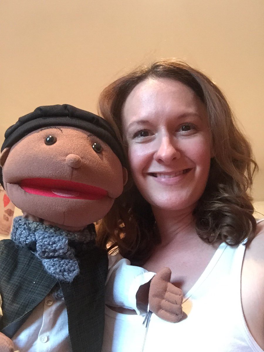 xmasforkids's tweet image. Great day sorting props/set/costume for our 2017 tour and letting this little guy back out of the box! #puppetpower #puppets #theatre