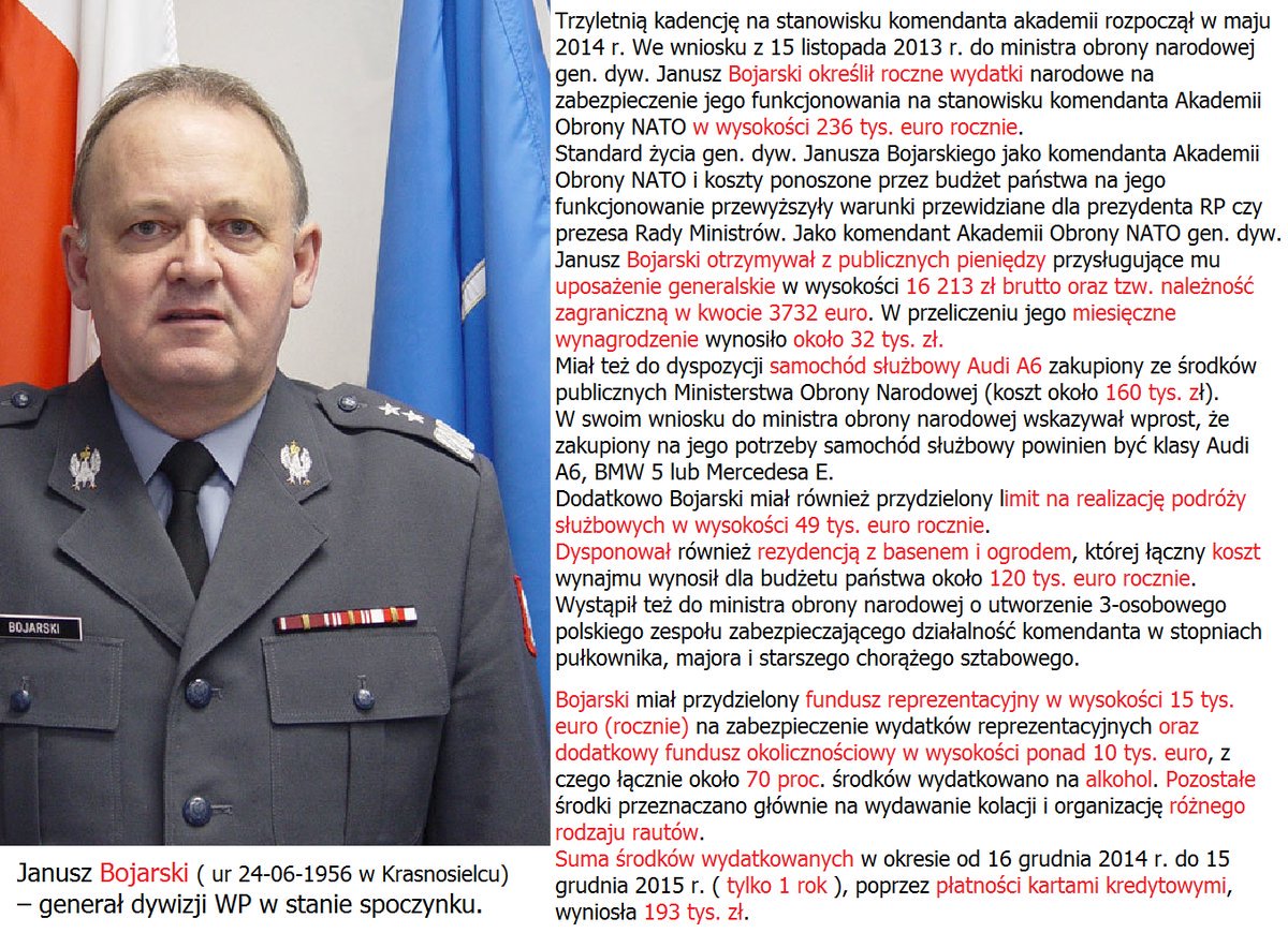 sbalcerac's tweet photo. Tak się żyło byłemu szefowi #WSI zanim minister Macierewicz nie popsuł zabawy moskiewskich trepów za nasze podatki. Nieprawda @SKoziej ? https://t.co/xUqHHDn6rR