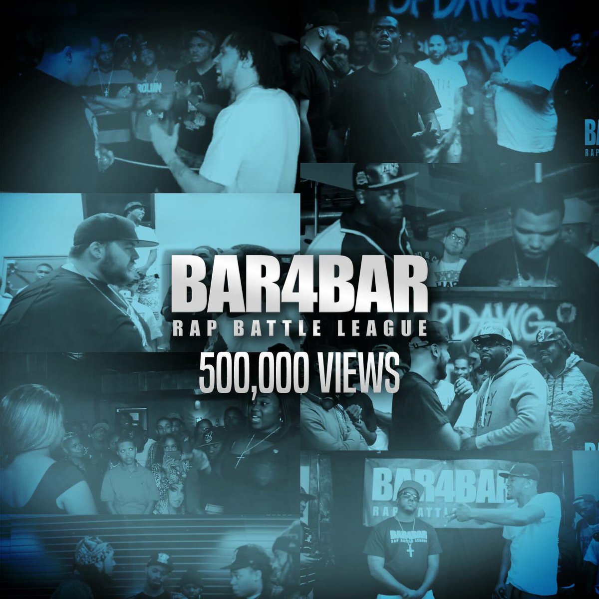 Bar4Bar_CLE's tweet photo. The current Bar4Bar channel just surpassed 500,000 views! Shout out to every fan, battler and staff member that's helped along the way. https://t.co/h6Ds62EW8x