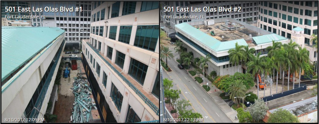 LasOlasSquare's tweet photo. The #renovation cameras are LIVE on our website!  Check them out! https://t.co/ddxOF4uCci  #FortLauderdale #CRE #LasOlas #Broward #office https://t.co/IlR9xUKrAH