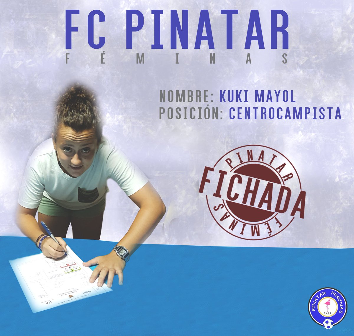 PinatarFeminas's tweet photo. FICHAJE || Kuki Mayol (@KukiMayolM ) garra y técnica para el centro del campo. #BienvenidaKuki #Masunga https://t.co/RWLc76tOAp