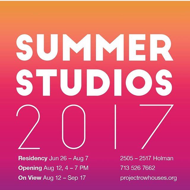 McClainGallery's tweet photo. Our very own #HeatherWright (intern extraordinaire) has completed her residency at @projectrowhouses! Summer Studios 2017 open 8/12. https://t.co/6qALqxgAuA