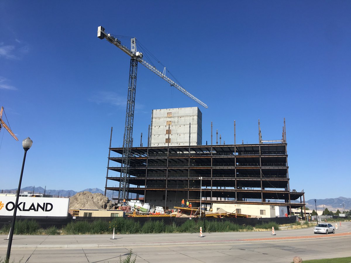 rydalchelectric's tweet photo. This building is one of our current projects. It is an 11 story building and is the future headquarters of @MountainAmerica #electrical https://t.co/mcvZ89xEEZ