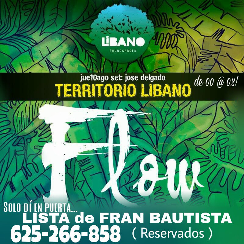 KioscoLibano's tweet photo. Es jueves... es #territorioLibano

deja que fluya...
nos vemos en tu selva
#LoBueNo
#LiBaNo . https://t.co/o41G5ZLFVW