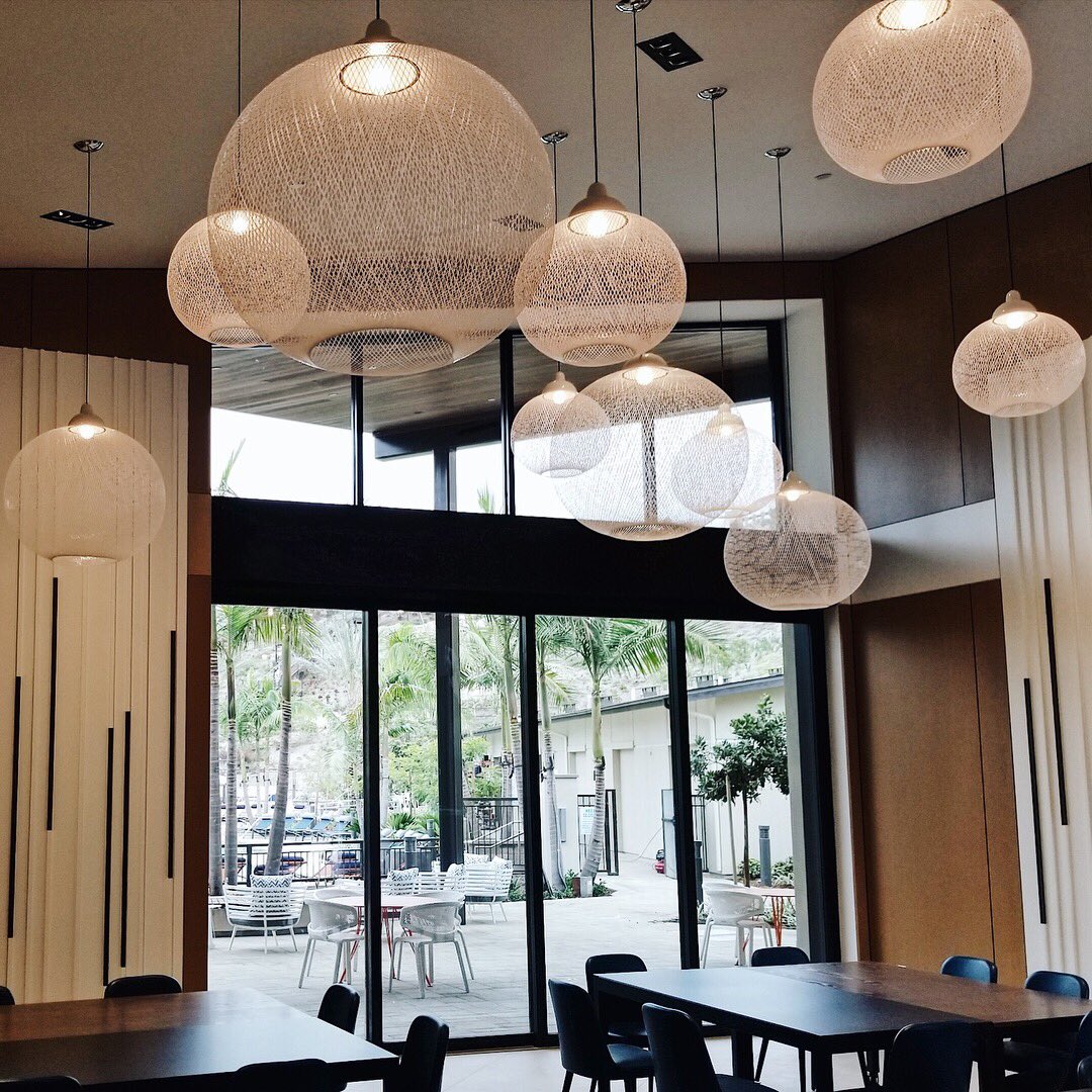 RowanElectric's tweet photo. Throughout the #Civita Rec Center are a number of interesting and unique #lighting fixtures. #jobsite #electrician  #sandiego #RowanElectric https://t.co/gSa6V5Gos2