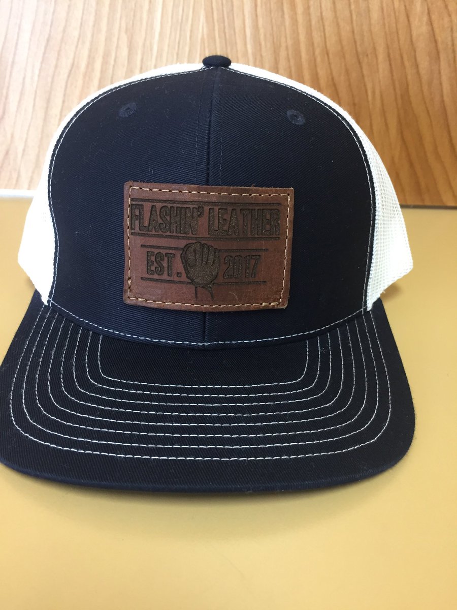 brushback_'s tweet photo. Brushback's new Flashin' Leather hats are here! #FlashinLeather #WebGem https://t.co/YCML20ZJKD