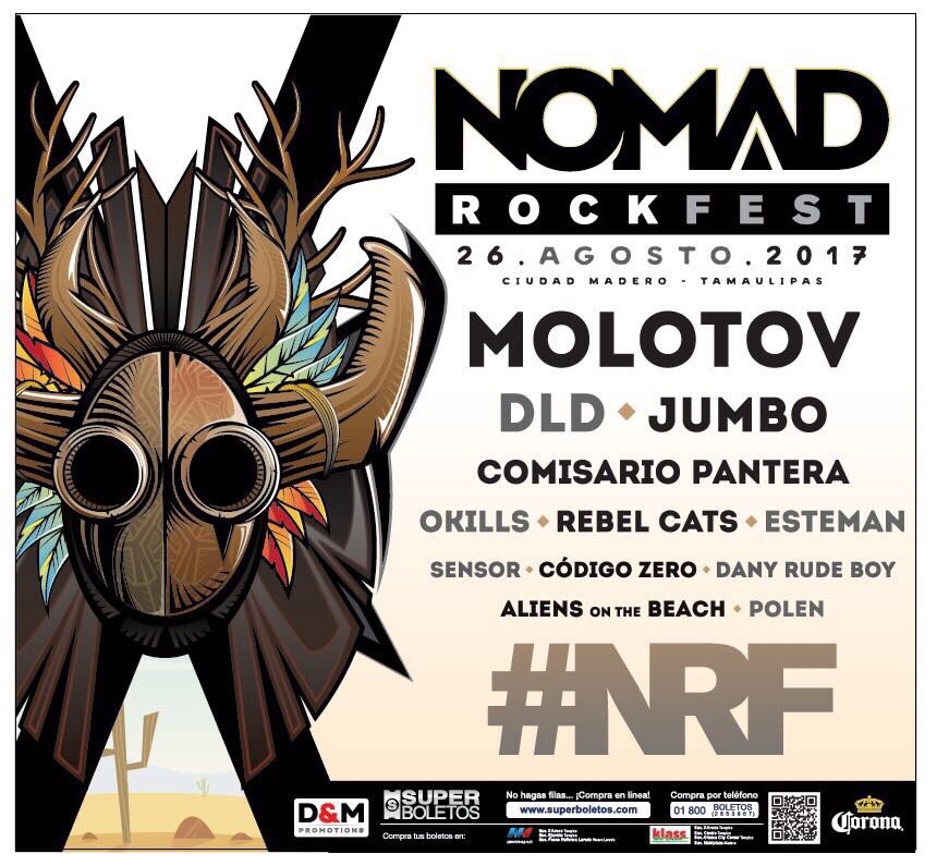 VisitTamaulipas's tweet photo. ¿Listos para el NOMAD Rock Fest? 
Este 26 de agosto en Ciudad Madero te espera una noche de mucha fiesta. #Mty #SLP #Tam https://t.co/xX31bmfMNw