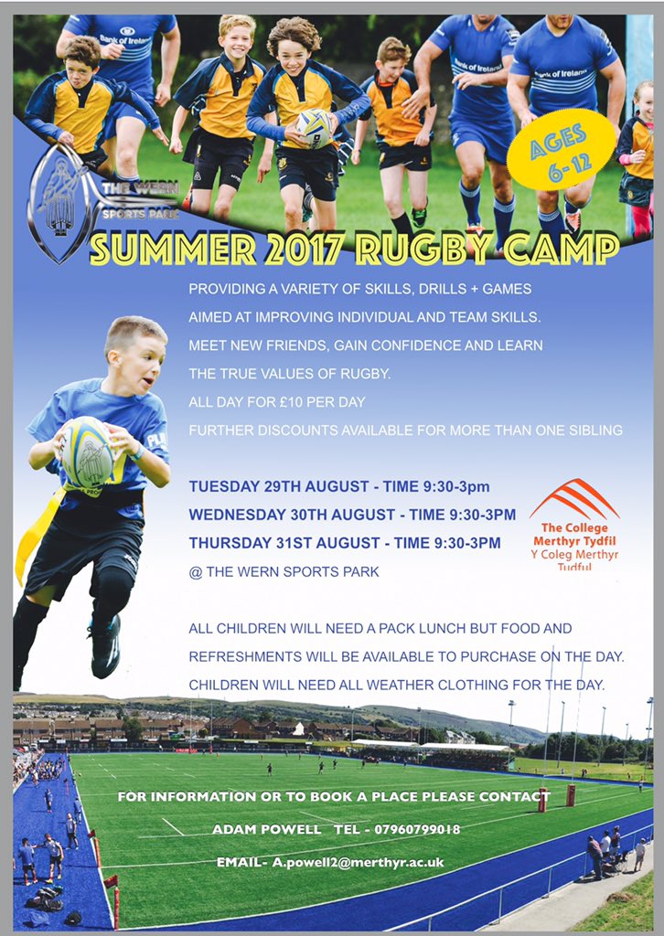 @MTcollegerugby Camp 2 dates