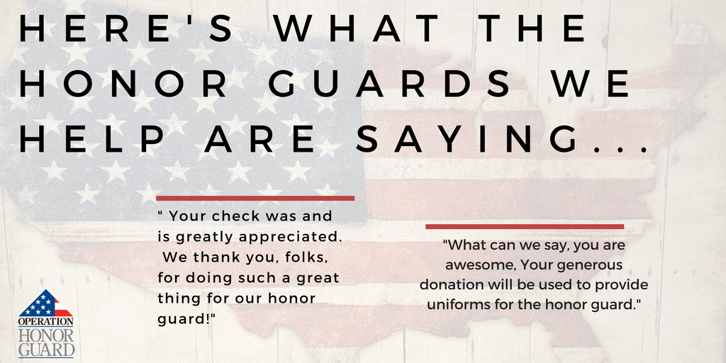 honorvets's tweet photo. #ThankfulThursday Here are what the honor guards OHG has helped are saying about us......#DressThemAll #DayofGiving2017 https://t.co/v0vG0v2fwE