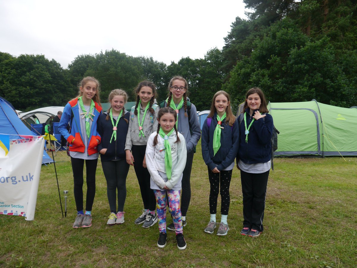 14BStEGuides's tweet photo. Our first-time hikers came 10th out of over 60 teams at the #CTT2017 incident hike! All smiles before & after! @Girlguiding @gguidinganglia https://t.co/nM0mBHEbNV