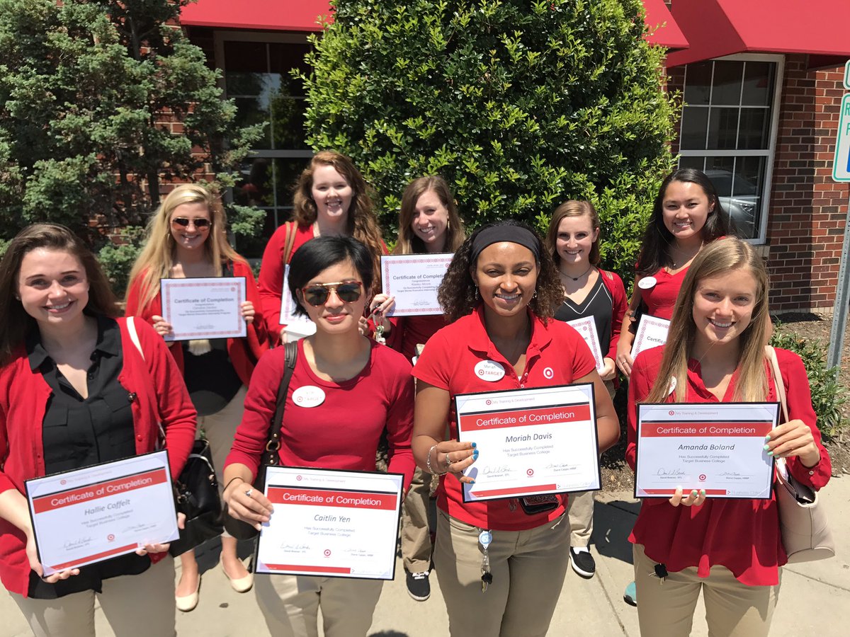 85hokies's tweet photo. Graduation Celebration!  What an awesome group of Interns and new Executives in D372!  @DavidWyant_TGT @crowderabby1 @karaj271 @dianecappo https://t.co/uS5ZvPtZLa