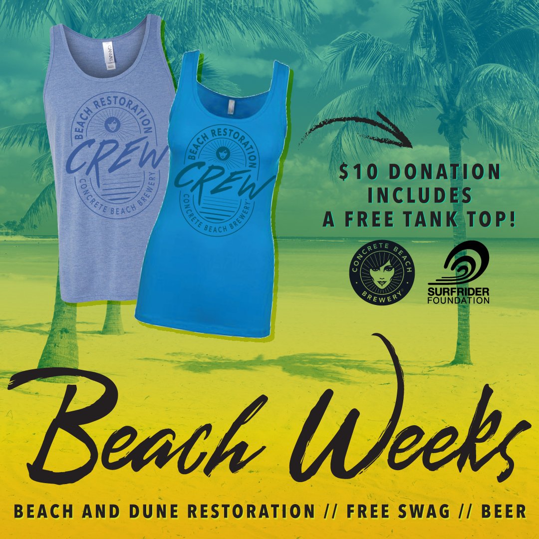 SFLonTap's tweet photo. Help @ConcreteBeachFL &amp; @SurfriderMiami restore #Miami’s beaches &amp; dunes! $10 gets you swag and a beer! Details: https://t.co/on849Frkk6 https://t.co/QVQ7I2A9Te