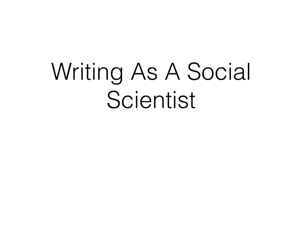 1/ I…I…I taught a mini-course on writing for economists this week and I’m just…tweeting it out (in abridged form, ~50 tweets)