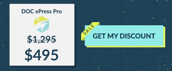PragmaticWorks's tweet image. Access your 60% discount off #DOCxPress Pro using the promo code DOCXPRESSPRO495 at purchase. Sale runs until 8/18. bit.ly/2vRZGer