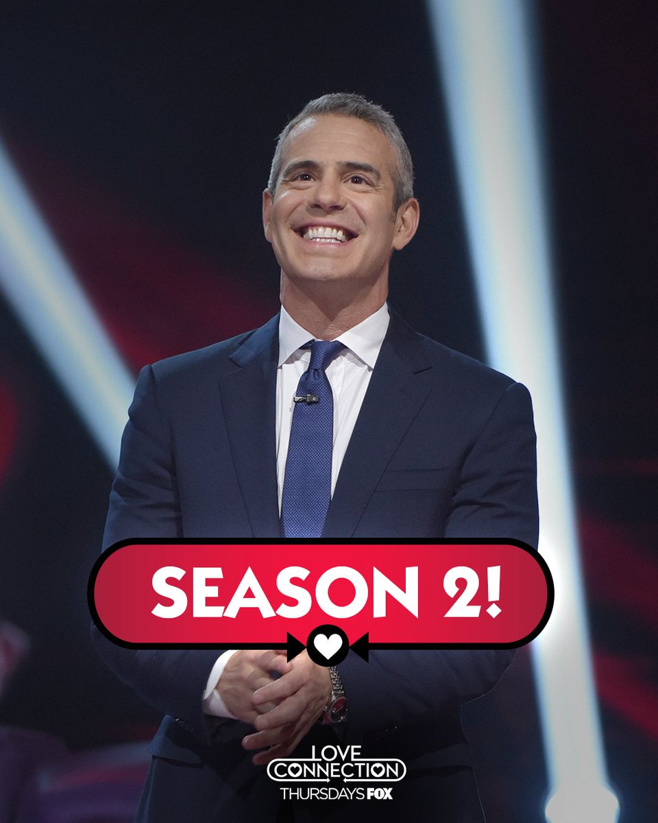 Andy's tweet photo. Guess what, lovers?! You get to join me for SEASON 2 of @LoveConnection! 😍 🙌 #LoveConnection https://t.co/R5nHcgnro7