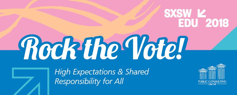 pcgeducation's tweet photo. Vote to hear @PATINSPROJECT share their strategies for implementing high #AcademicStandards: https://t.co/GoWq0Aup34. #SXSWEdu https://t.co/E8GzyPKTrI