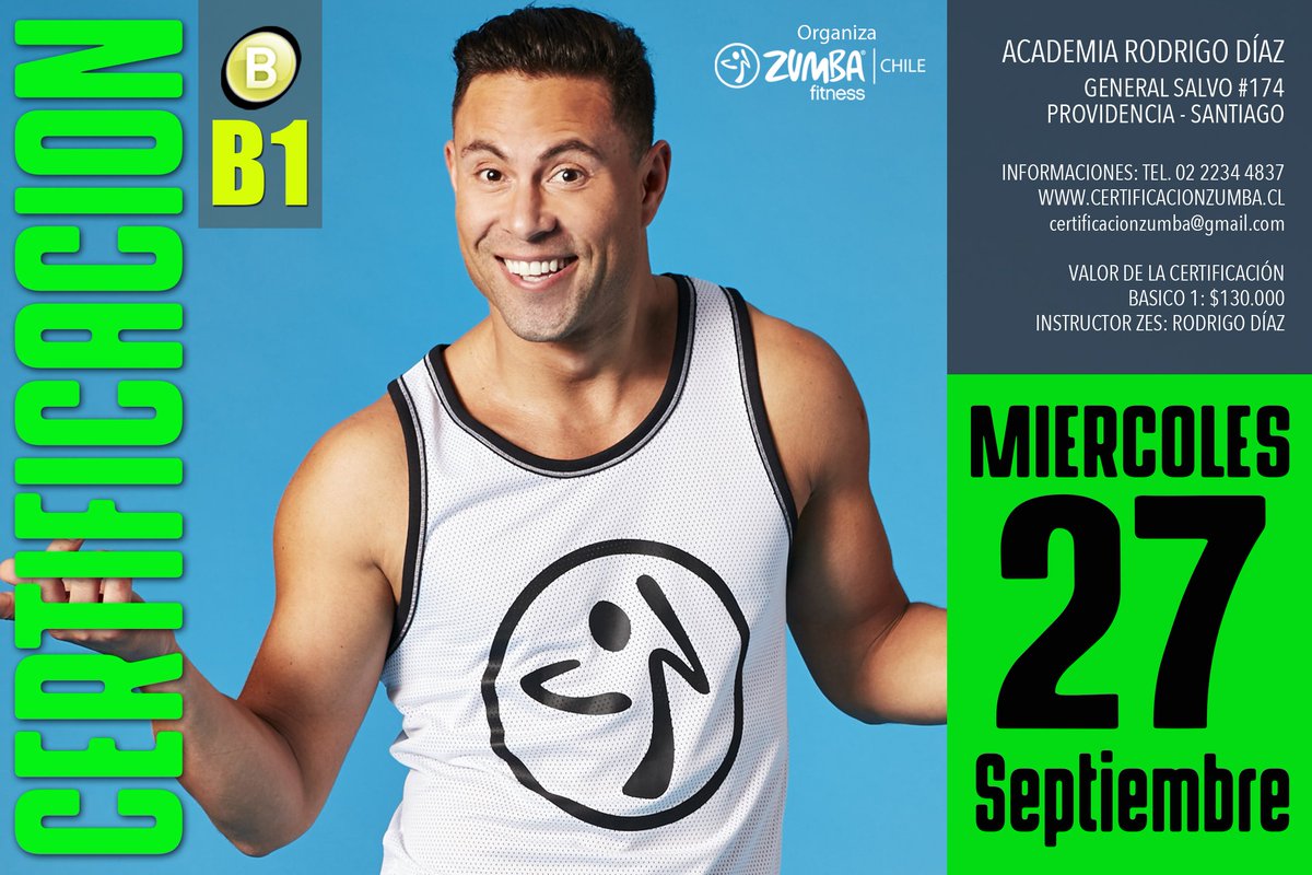Zumba_Chile's tweet photo. OBTÉN LAS HERRAMIENTAS PARA COMENZAR A ENSEÑAR
PASOS BÁSICOS
MÚSICA &amp; COREOGRAFÍA
LA FÓRMULA DE ZUMBA
LICENCIA 
https://t.co/WFCselcHIg https://t.co/ekbR55USyC