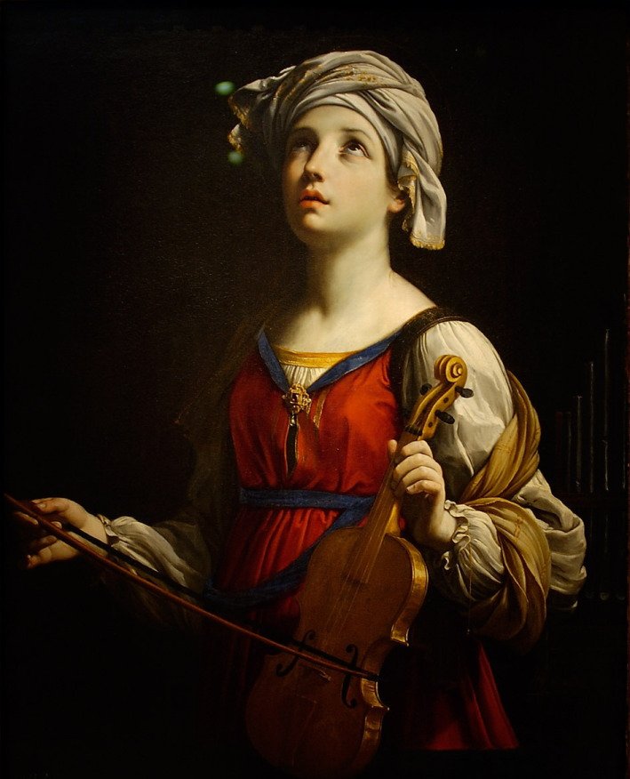 キリスト教絵画bot 聖女カエキリア 1606年 グイド レーニ St Cecilia Guido Reni T Co Oc8l4nx351