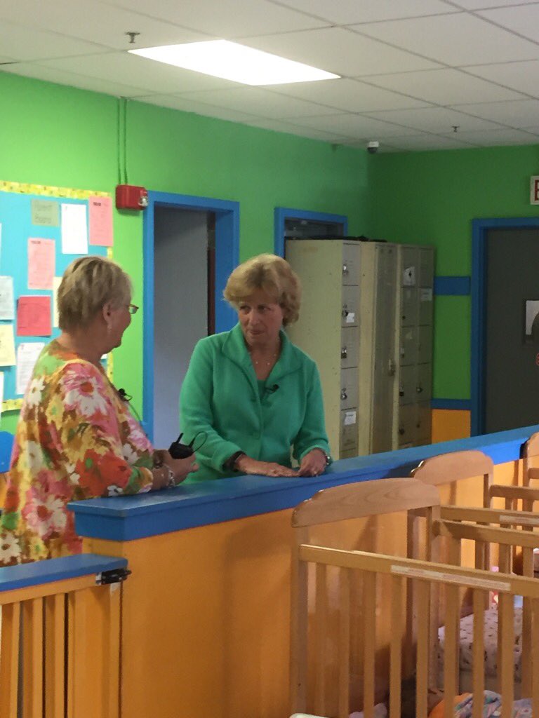 Kim Johnston CEO of the Reading branch of the@ymca updates me on their outstanding daycare program.