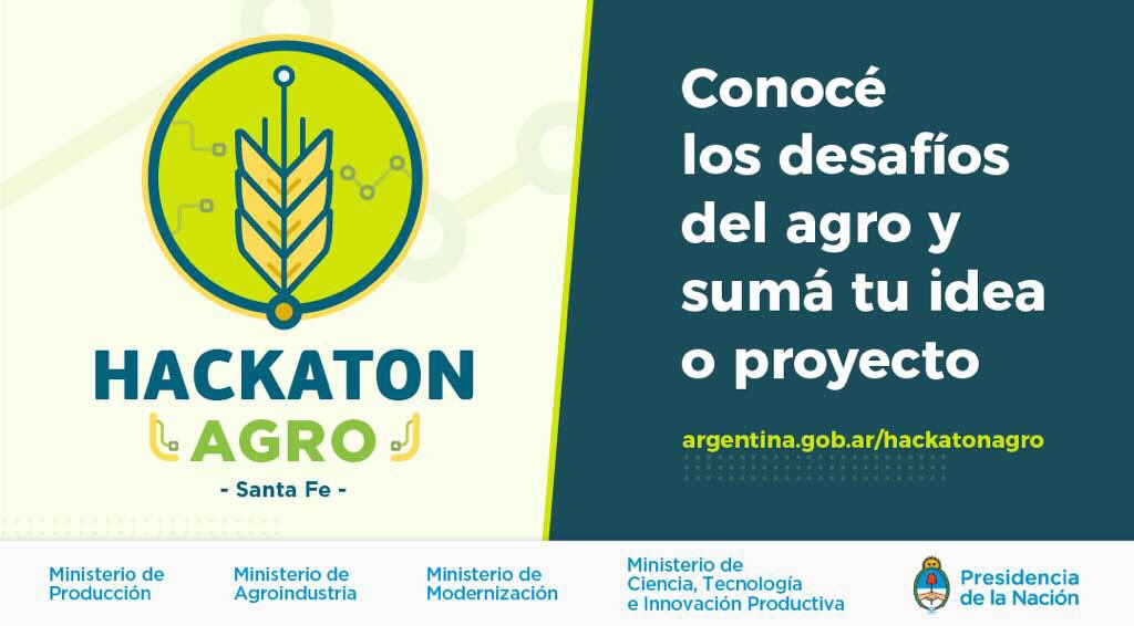 gugamayer's tweet photo. ¿Tenés una solución innovadora para el agro? Sumate al #HackatonAgro el 15 y 16 de septiembre en Rosario. Más info → https://t.co/fin6BnKdAn https://t.co/cHDGztKv4X