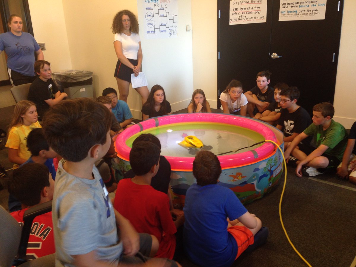 brianblackmore1's tweet photo. Students @StevensCIESE #Waterbotics STEM Camp watch research ROV in their LEGO pool @FollowStevens @JAScribner @kbkennedy7 #njprime #njraise https://t.co/m2leb2h1L9