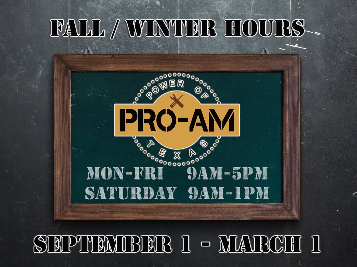 proampower's tweet image. Back 2 School, Back 2 fall &amp;amp; Winter hours @MowerMechanics 
9-5 M-F
9-1 Sat
CLOSED - SUN
#proampower #mowermechanics