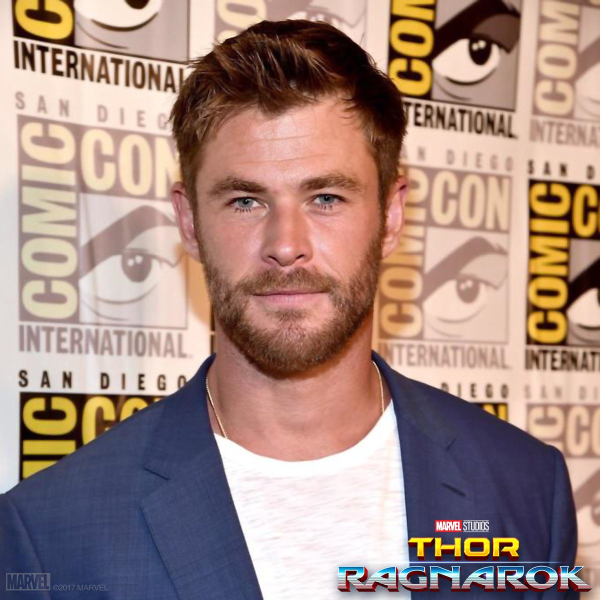 MarvelStudios's tweet photo. Happy Birthday @ChrisHemsworth! Comment with your favorite Thor moment.
#ThorRagnarok ⚡️ https://t.co/jJhLDdTqxh