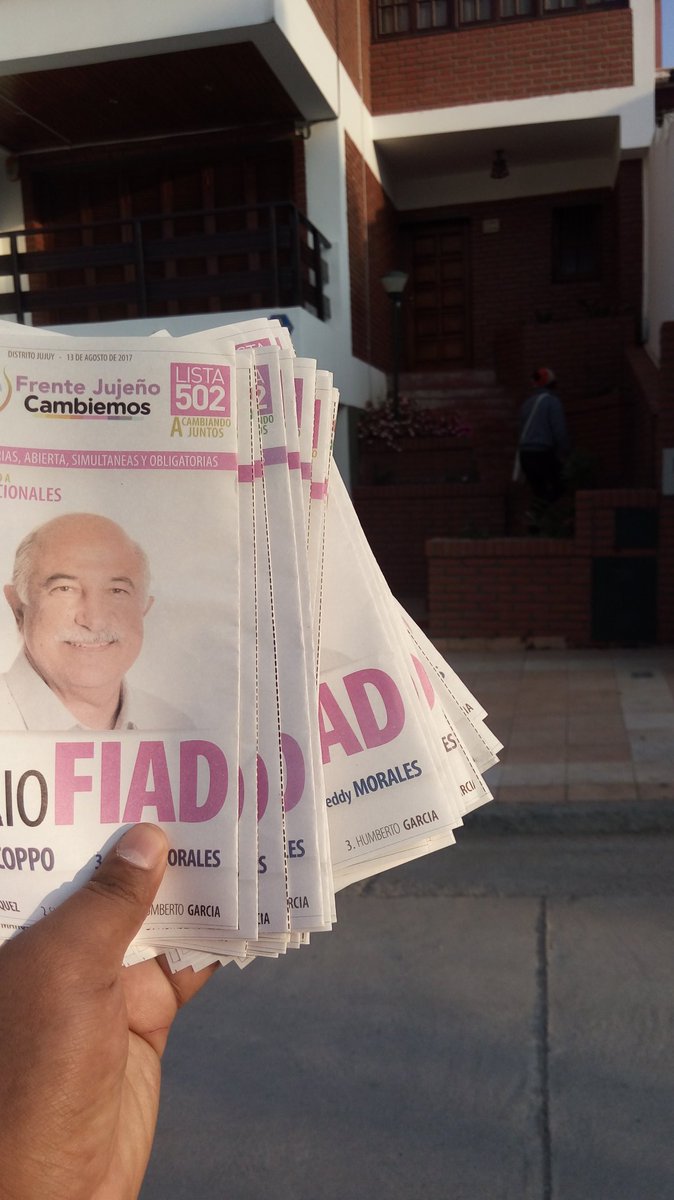 DIEGOTJUJUY's tweet photo. #YoNoAflojo 
SEGUIMOS CAMBIANDO #JUJUY 💪
@MarioFiad  SENADOR
@mabyburgos DIP. NAC.
#FrenteJujeñoCAMBIEMOS
VAMOS Q GANAMOS!
#GMConducción https://t.co/8QFq0I3u1A