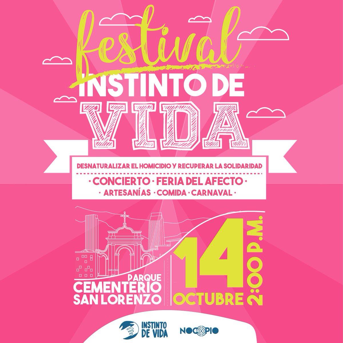 NoCopioMed's tweet photo. El 14 de octubre nos encontraremos para querernos más y mejor y poder sanar el dolor de Medellín. #InstintoDeVida https://t.co/YMM2klDjuS https://t.co/0MLC4y1dNX