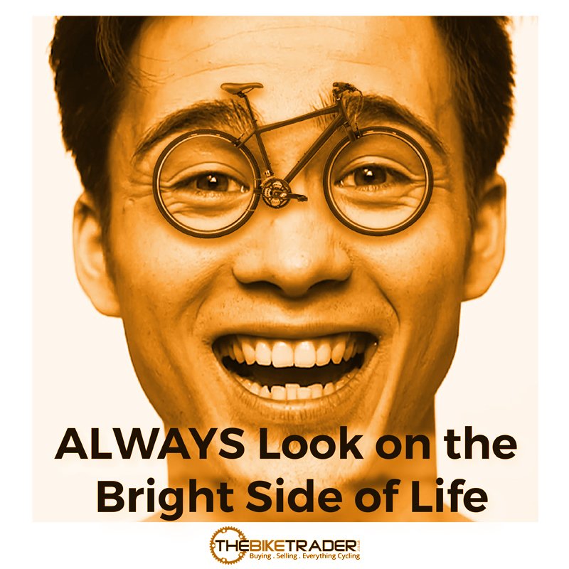 thebiketraderuk's tweet photo. It's the bright side of life that allows you to see more clearly. 

#cyclevision https://t.co/xojPJUtz0H