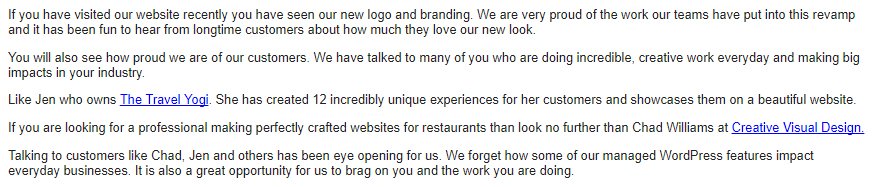 Thanks for the shout out <a href="/LiquidWeb/">Liquid Web</a>. If you need a website, I can help.