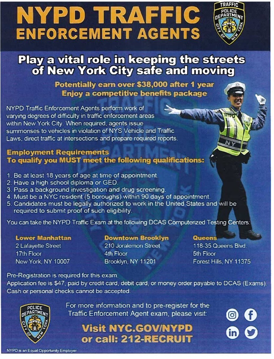 Nypd 5th Precinct On Twitter There Are Many Job Opportunities In