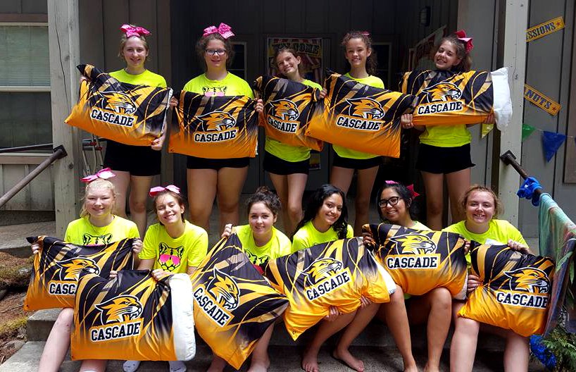 ChampionTeams's tweet photo. Check out the custom camp pillows we made for @CougarCHSCheer #cheerpride #spiritpillows #sweetdreams https://t.co/CniFgJQFln