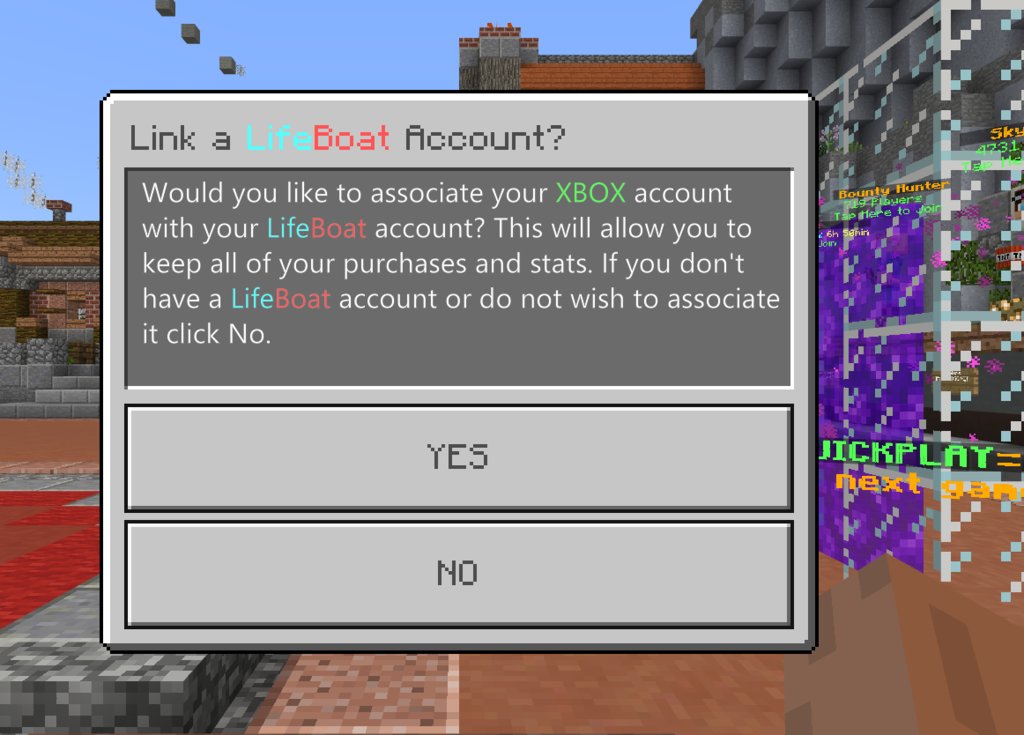 Lifeboat Network Twitterren When Minecraft 1 2 Is Fully Released This Is An Example Of What An Unregistered Xbl Account Will See When They First Join Our Server Https T Co My19b6gbje