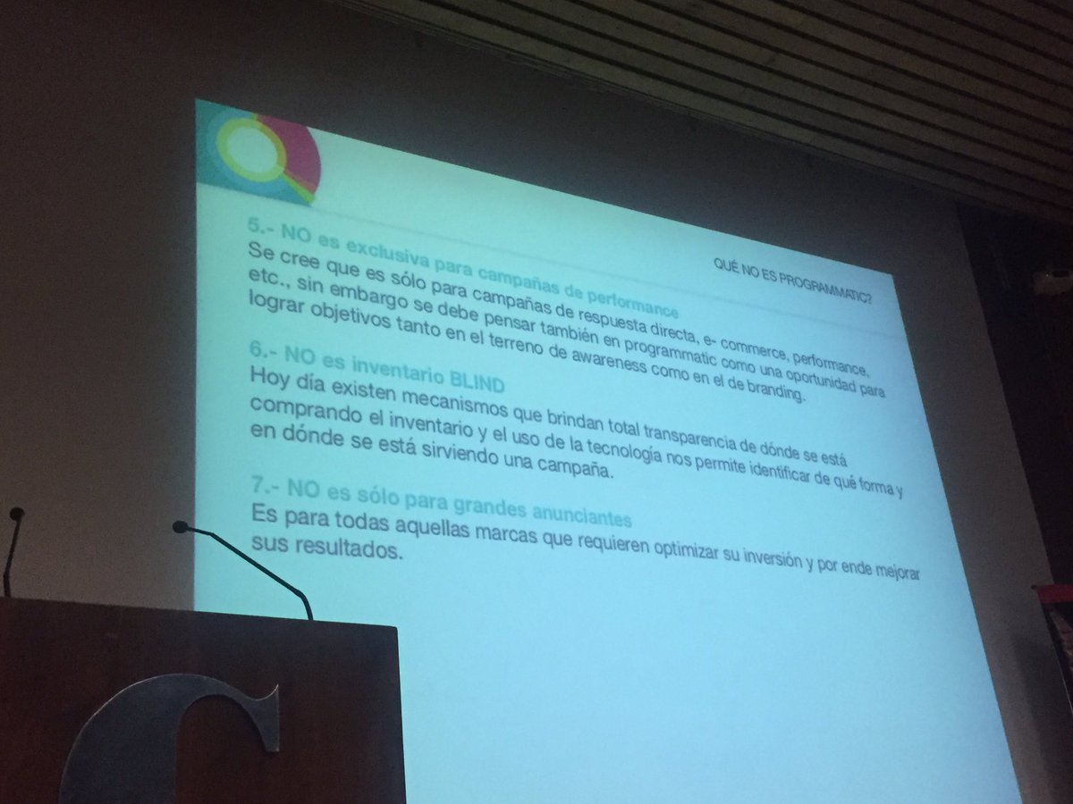 iabcolombia's tweet photo. Que no es #programmatic @TheSolitaryman #IABDigitalDay https://t.co/ZRcNJnxqXz