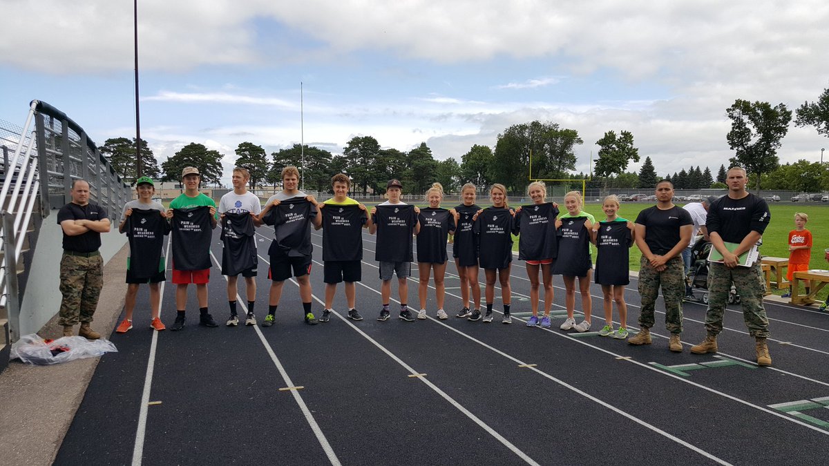 Dragon athletes who earned shirts from the <a href="/USMarineCorps/">USMC Recruiting</a> for their hard work and dedication to training and the Dragon Family! #golitch