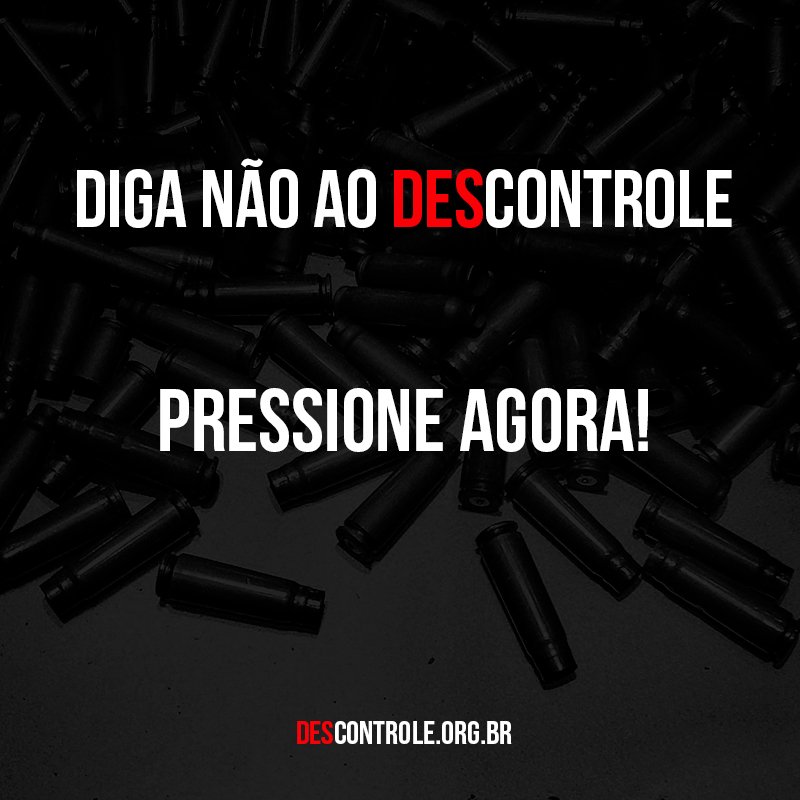 conectas's tweet image. Apoie a campanha do @isoudapaz e mobilize-se contra o #descontrole. Pressione quem pode barrar esse retrocesso: descontrole.org.br