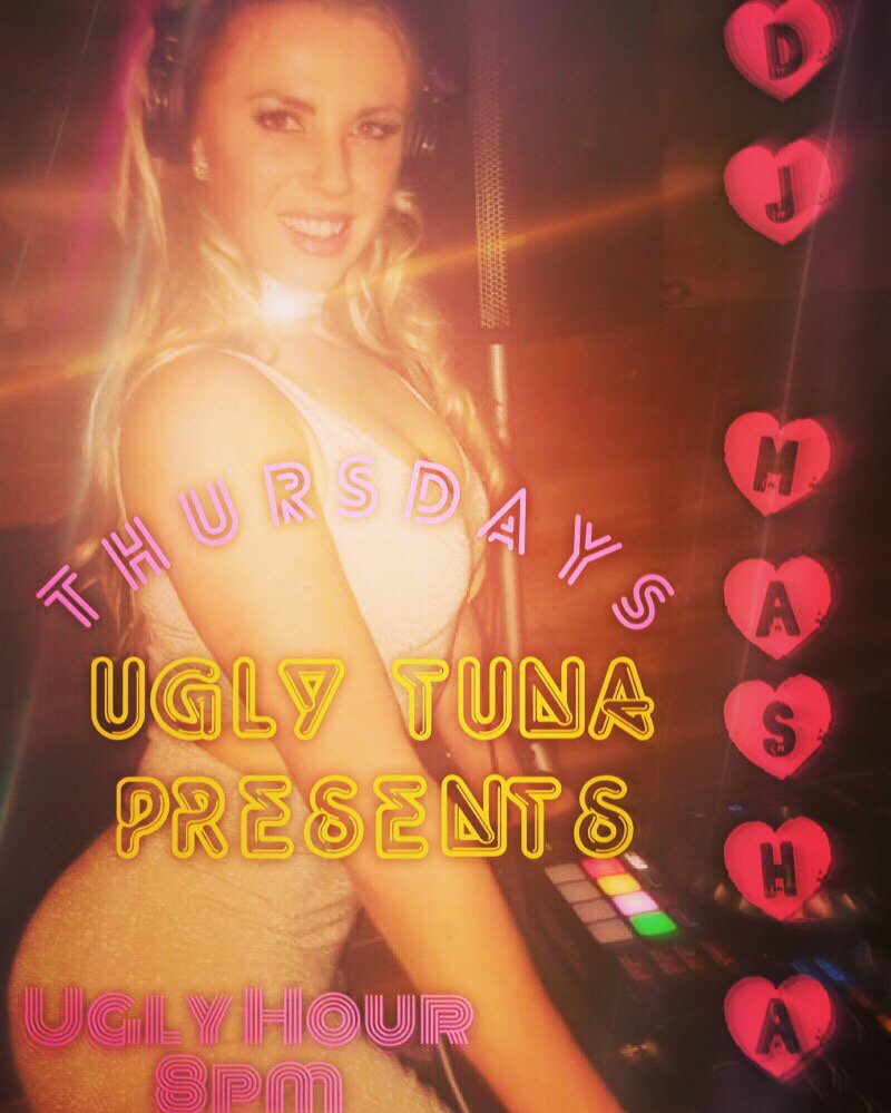 UglyTunaSaloona's tweet image. #uglyhour for EVERY HOUR! Starts at 4pm! dj @masha kicks it into high gear at 10pm! $1 drink, $2 doubles $1 bud light and MORE!! #campusbars