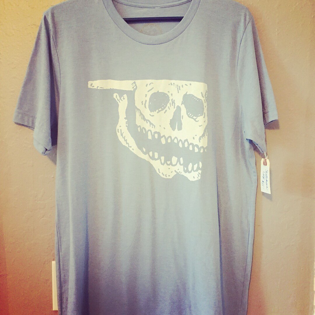 GruberDesigns's tweet image. Who wants these?? TODAY ONLY $15 each or $25 for both. 😳 They&apos;re both Large. #OklahomaSasquatch #Skullahoma